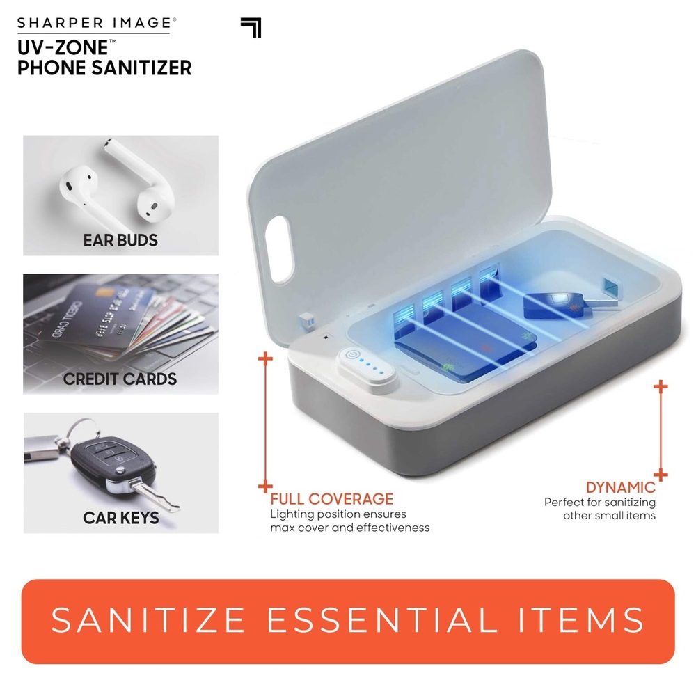 NWOT- Sharper Image UV-Zone Phone Sanitizer